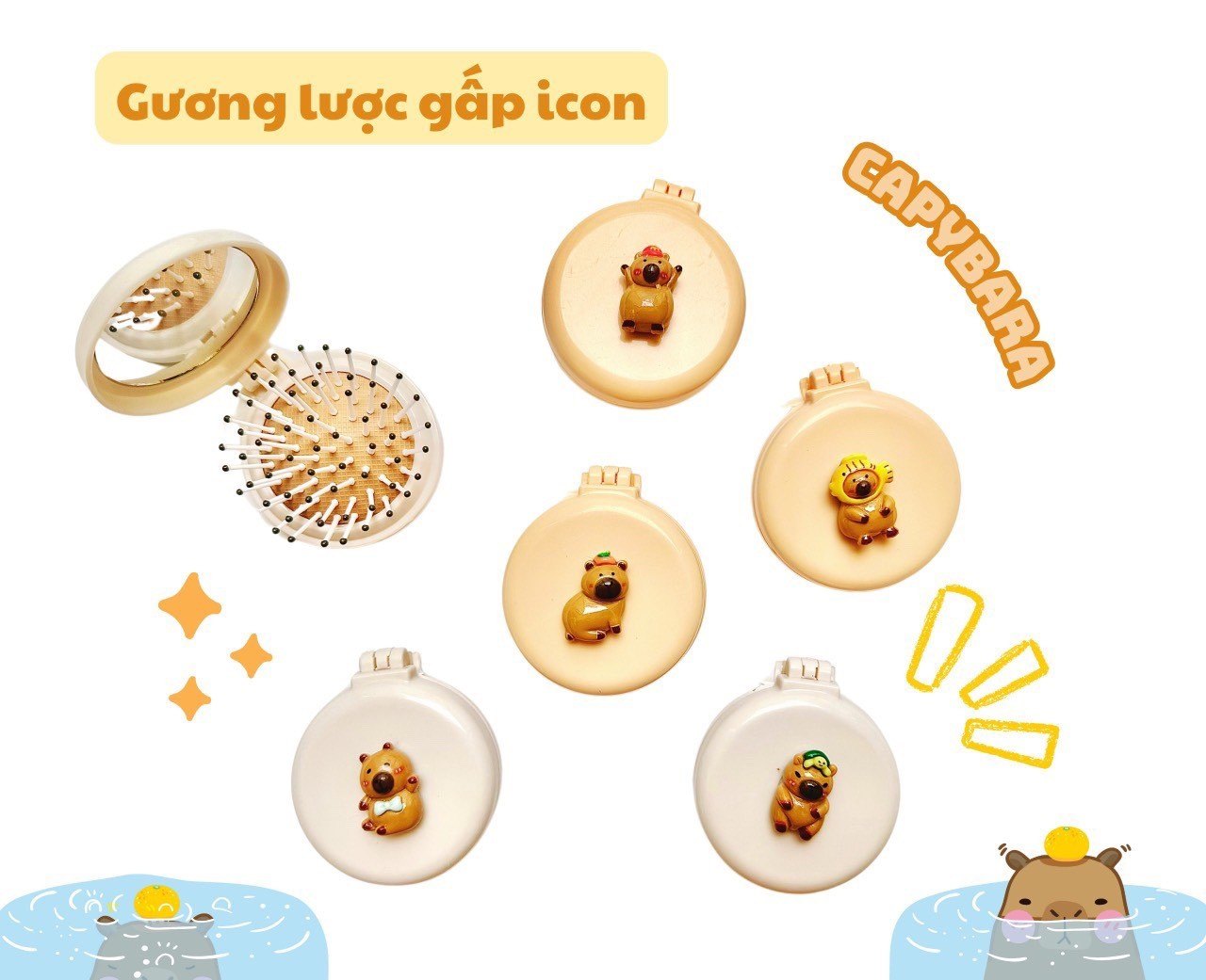 Gương lược gấp icon (kiện 500 cái) - Ảnh 2