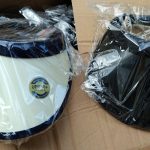 Mũ nửa đầu chống tia UV 2 màu trắng đen (Kiện 240 cái-60)