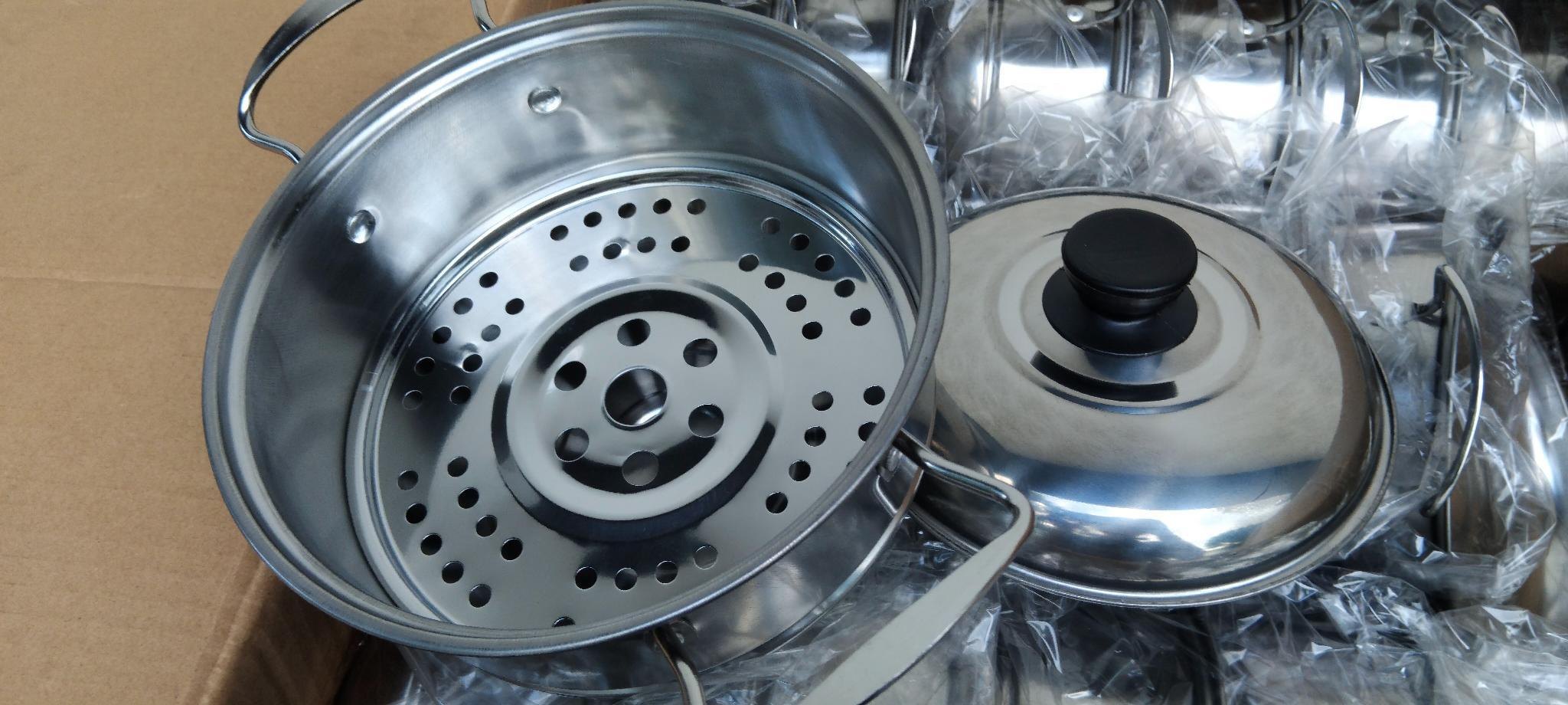 20241205_EaHcHEO0TI Nồi hấp inox 19cm- happy kitchen (kiện 96 cái) - Ảnh 1
