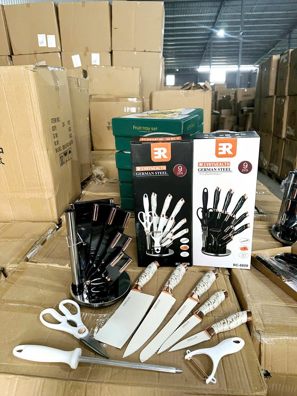 20250313_k6AN2aTQ4l Set dao kéo 9 CT vân đá kèm đế (kiện 12 bộ) - Ảnh 1