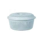 Rổ nhựa nắp tròn chấm bi Hokori 3268 Tmark (Kiện 15 cái) (Hàng nguyên kiện)