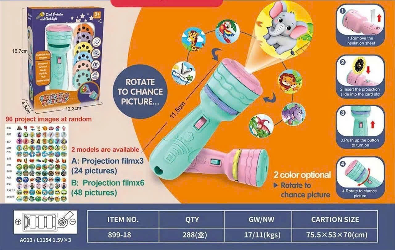 20250820_yg41W8O3D5 Đèn chiếu hình 899-18 (Kiện 288 cái) - Ảnh 1