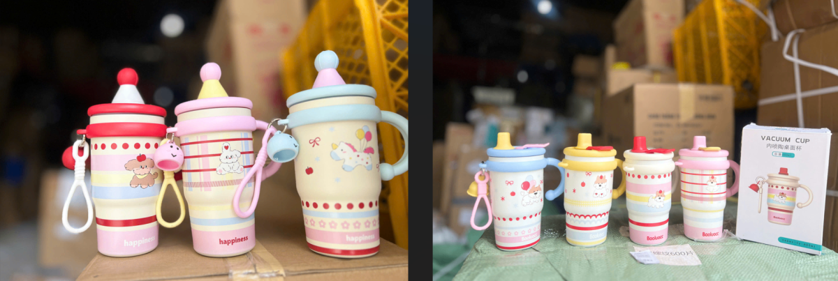 Ly giữ nhiệt Vacuum-Happiness hoạt hình dễ thương Tmark (Kiện 40 cái) - Ảnh 2