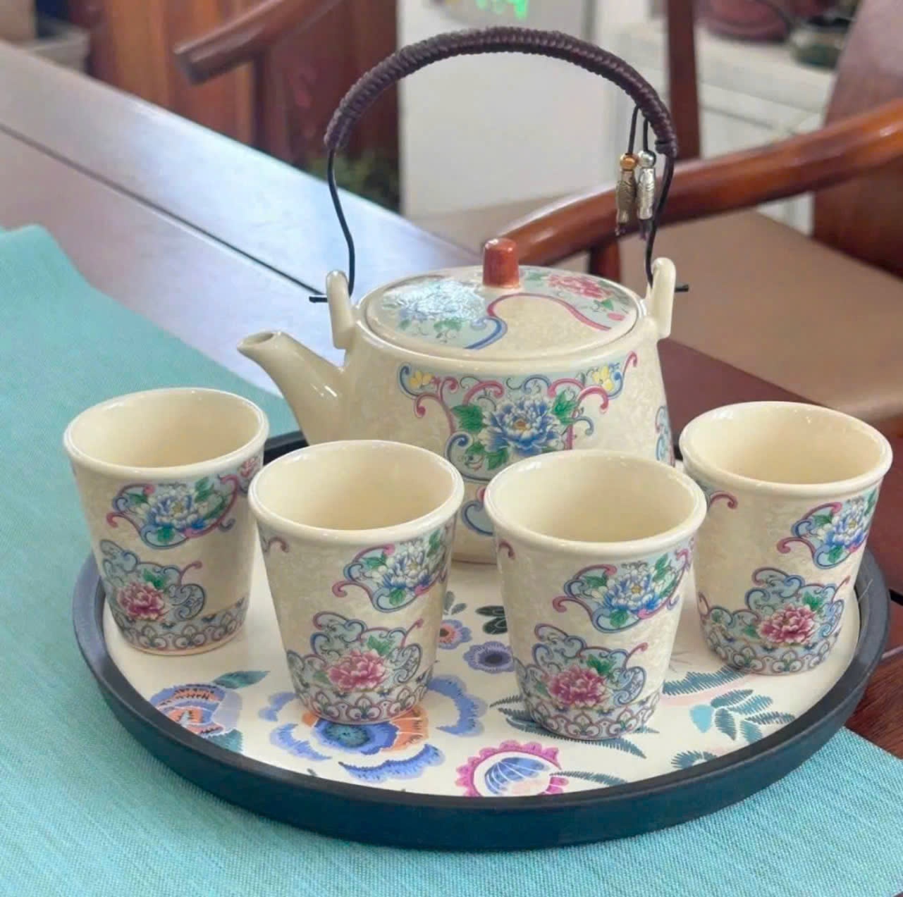 20251003_c7teN3TH5E Set bộ ấm chén đế tròn ( Kiện 24 bộ) - Ảnh 1