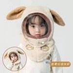 Mũ len trùm đầu kèm kính chắn gió cho bé ( Kiện 100 cái)