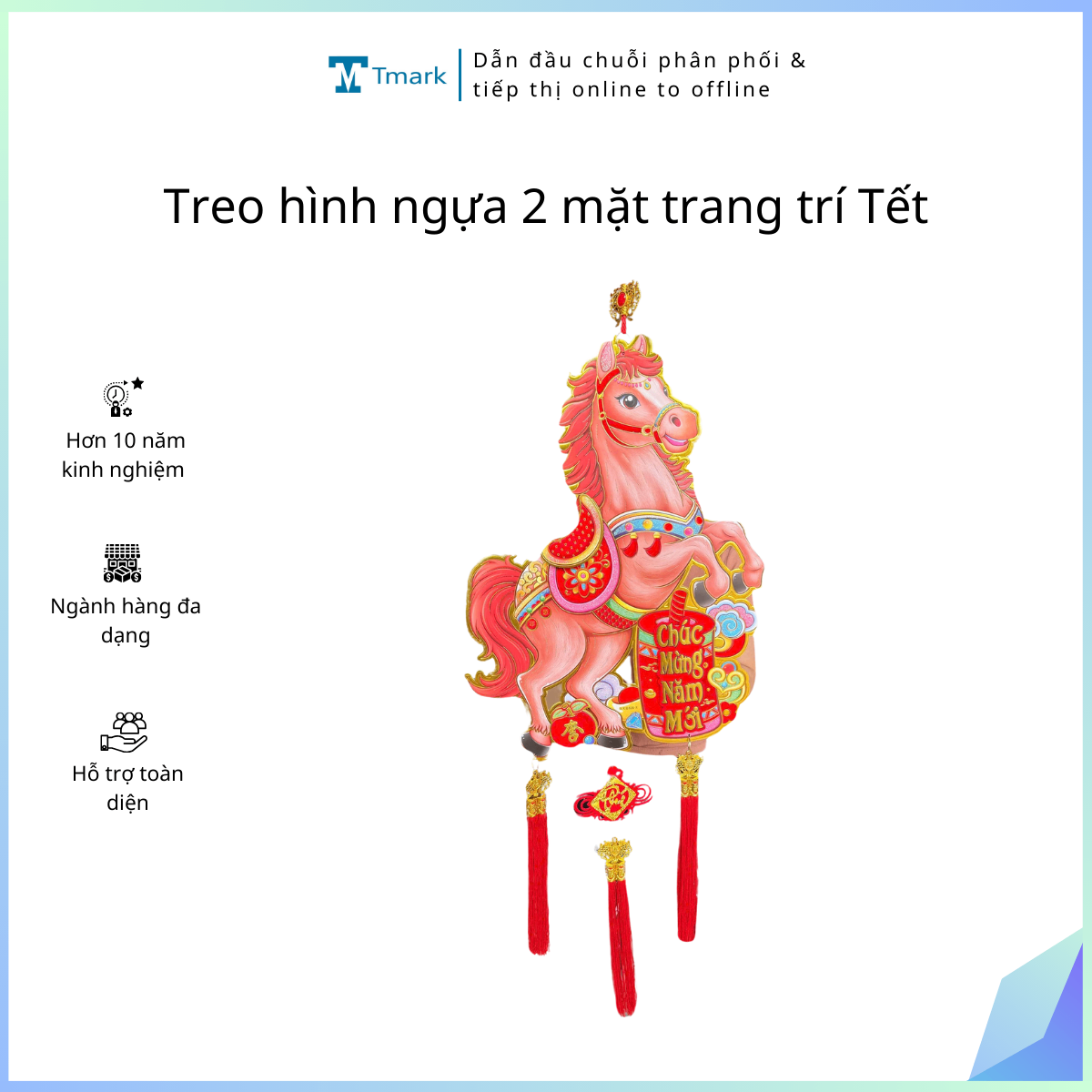 20251129_2GlkCjymcr Treo hình ngựa 2 mặt trang trí tết Bính Ngọ 2026 ( kiện 100c) - Ảnh 1