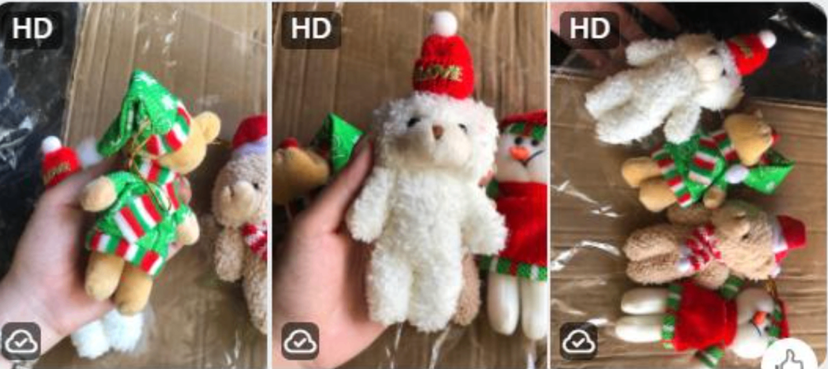 Móc khóa con gấu noel (Kiện 240 cái) - Ảnh 2