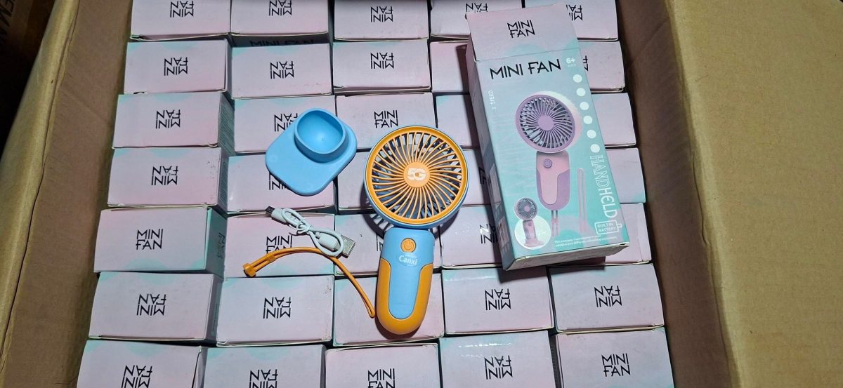 Quạt mini cute có đế (kiện 144 cái) - Ảnh 3