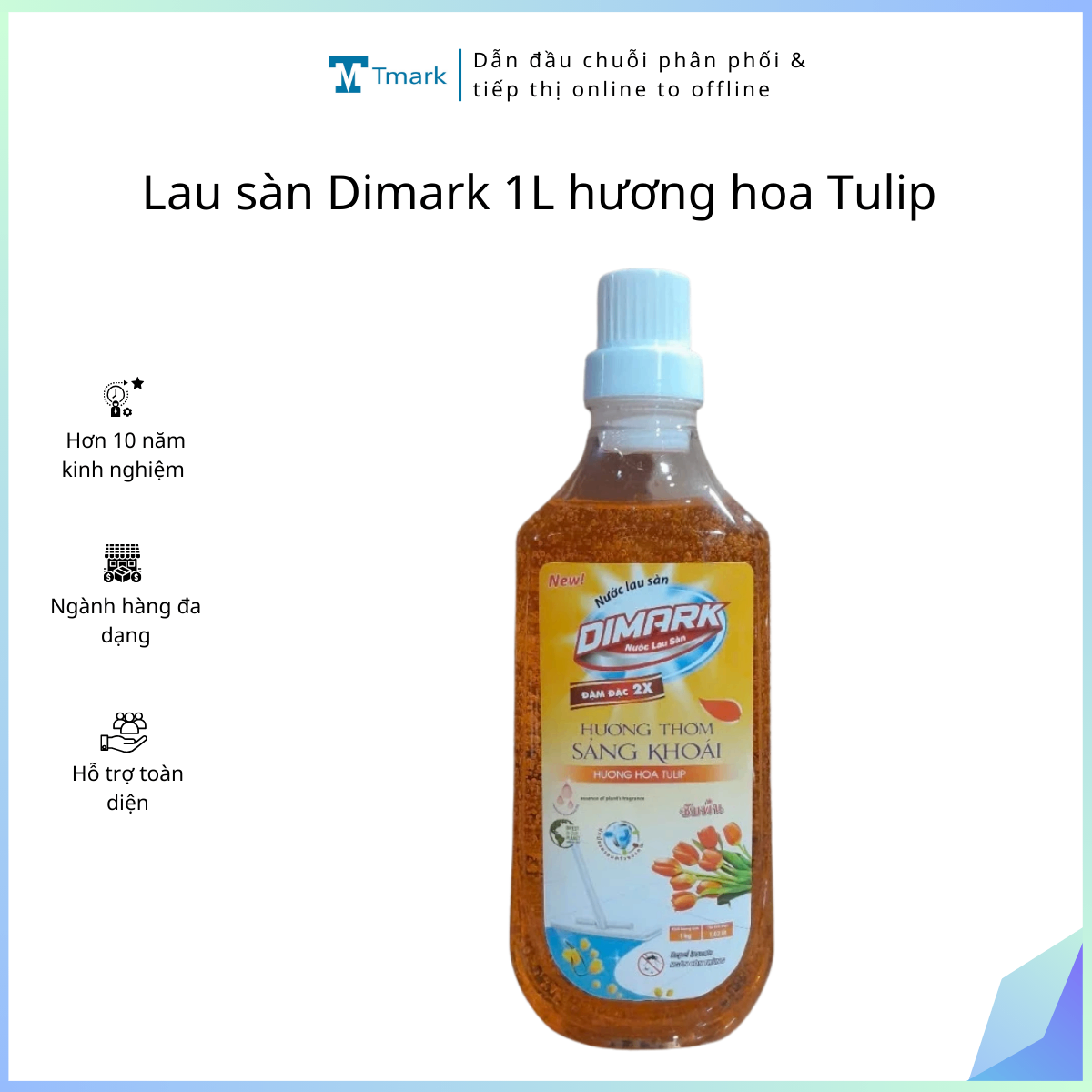 20251211_PLBe1Hl9rZ Lau sàn Dimark 1L hương hoa Tulip (Kiện 12 chai) - Ảnh 1