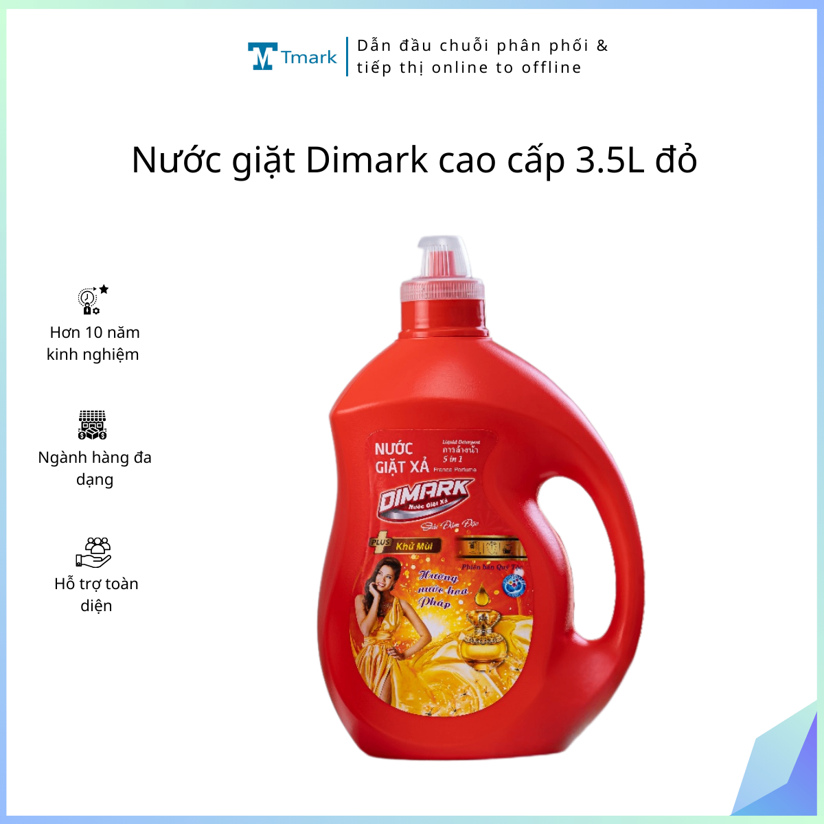 20251211_UGjXQ9CU2G Nước giặt Dimark cao cấp 3.5L đỏ ( Kiện 4 can) - Ảnh 1