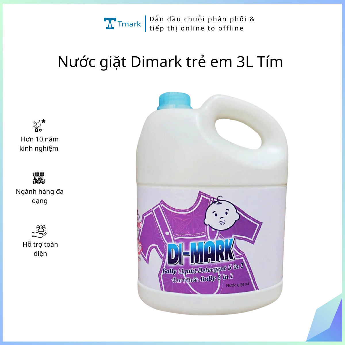 20251211_wW8sXgdc62 Nước giặt Dimark trẻ em 3L Tím (Kiện 4 can) - Ảnh 1