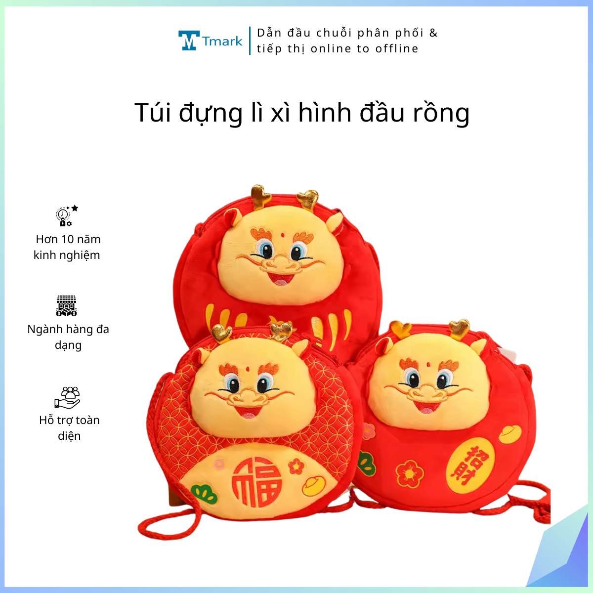 20251213_FgqJMRLim3 Túi đựng lì xì hình đầu rồng (Kiện 50 cái) - Ảnh 1