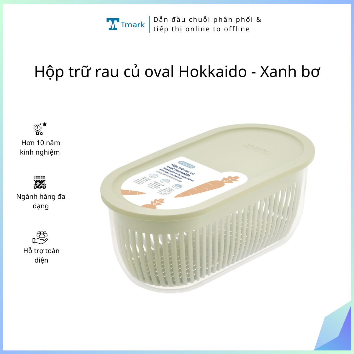 20251213_yfMcpbUuSi Hộp trữ rau củ oval Hokkaido - Xanh bơ (Song ngữ) - Ảnh 1