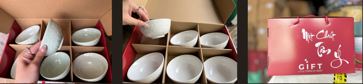Set 6 chén sứ trắng Gift (Kiện 14x3 bộ) - Ảnh 2