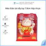 Mèo thần tài vẫy tay 7.8cm hộp nhựa (Kiện 160 cái)