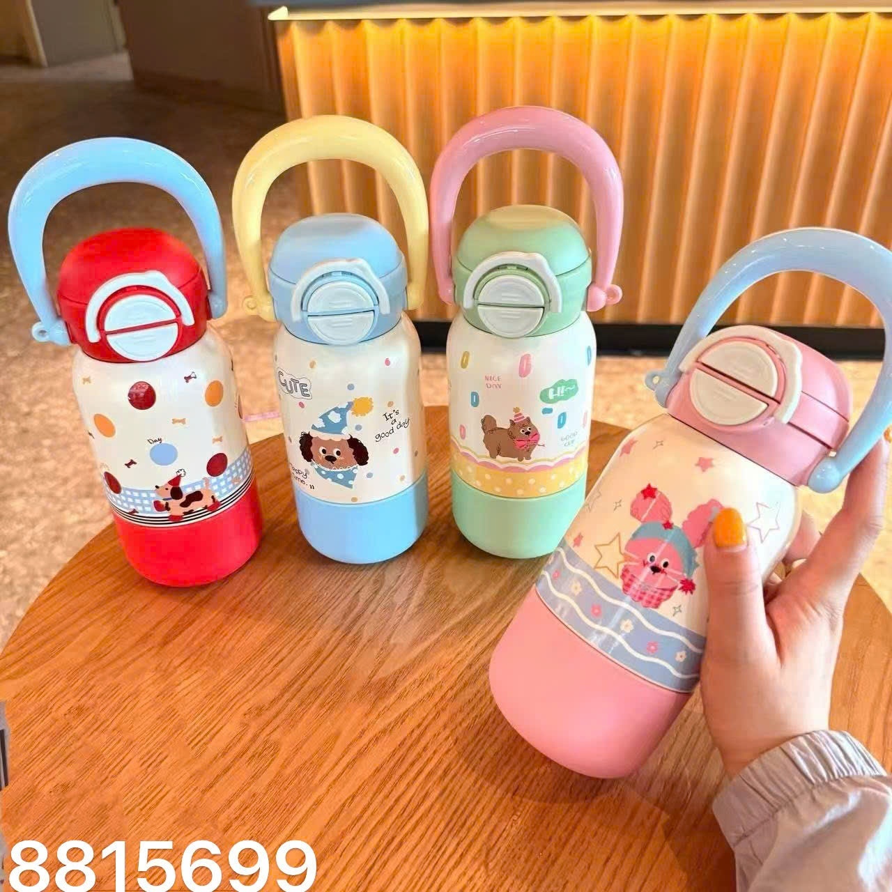 Bình giữ nhiệt quai xách nắp 2 đầu (Kiện 50 cái) - Ảnh 2