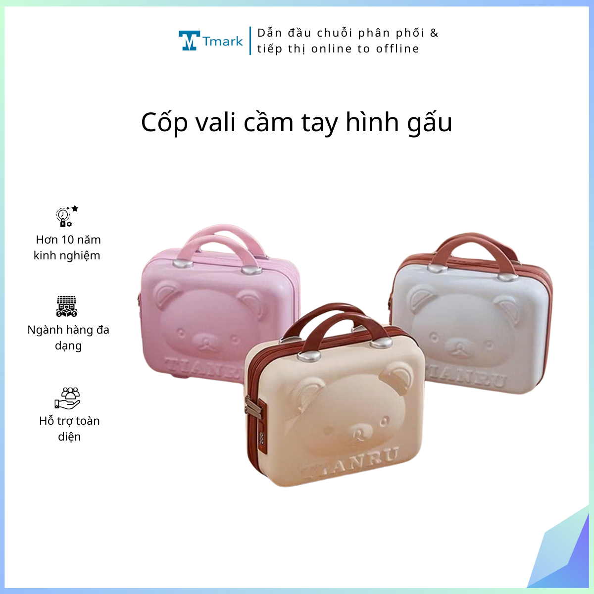 20251224_TqUtwR4oZx Cốp vali cầm tay hình gấu (Kiện 50 cái) - Ảnh 1