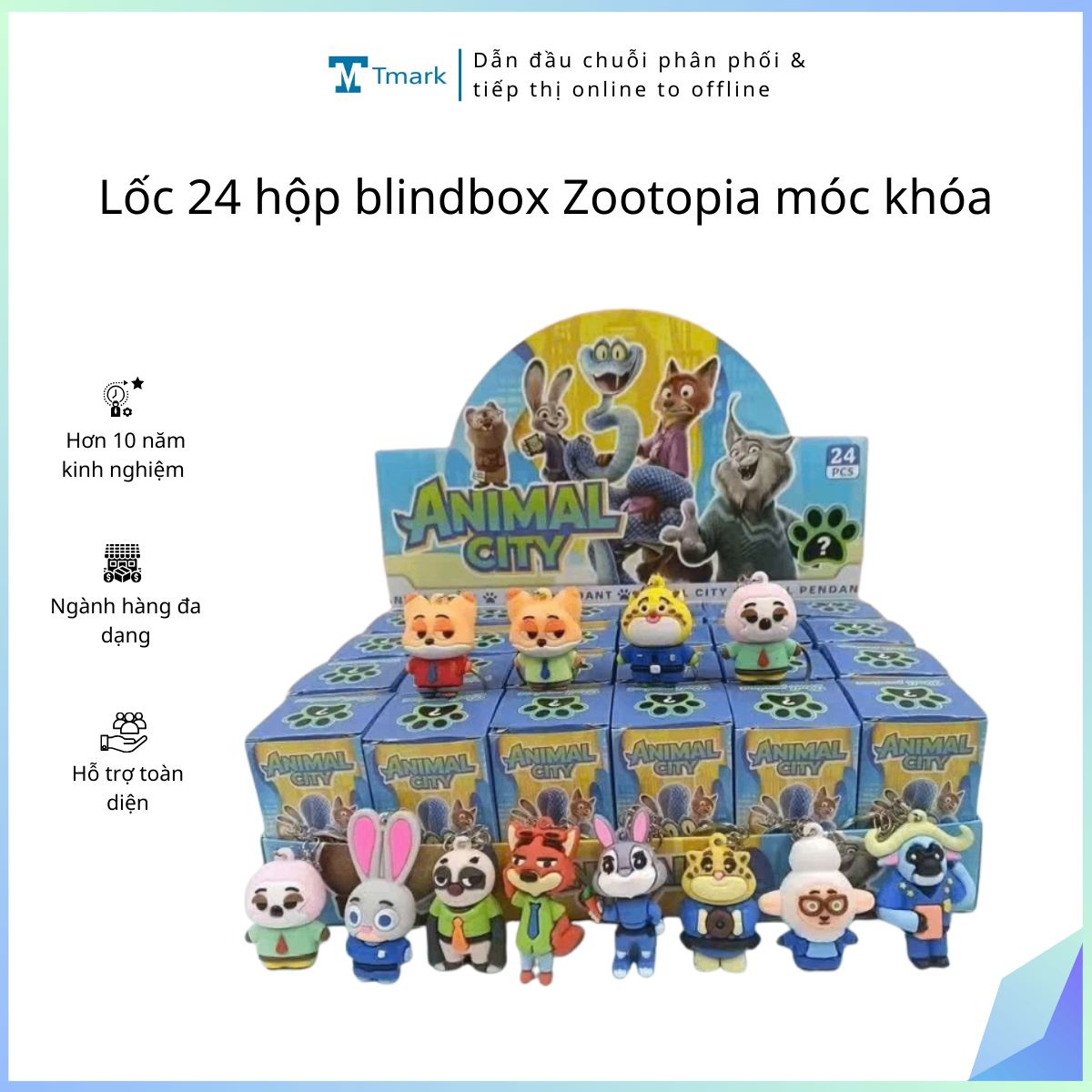 20260102_5jcMm2skQG Lốc 24 hộp blindbox Zootopia móc khóa hottend làm quà tặng - Ảnh 1