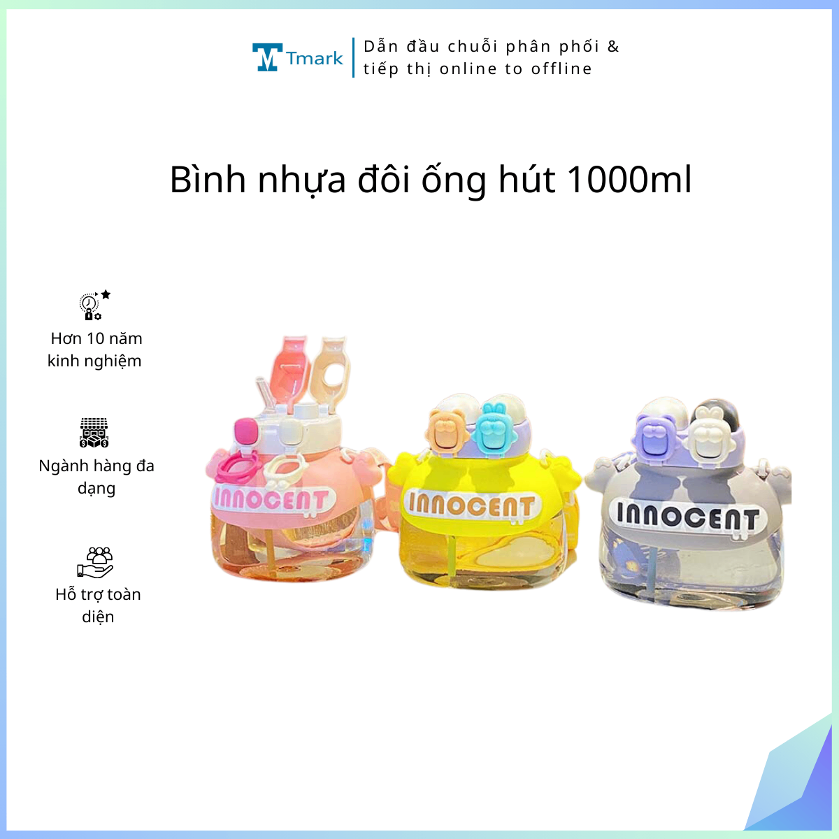 20260102_I7liVa4C59 Bình nhựa đôi ống hút 1000ml (Kiện 50 cái) - Ảnh 1