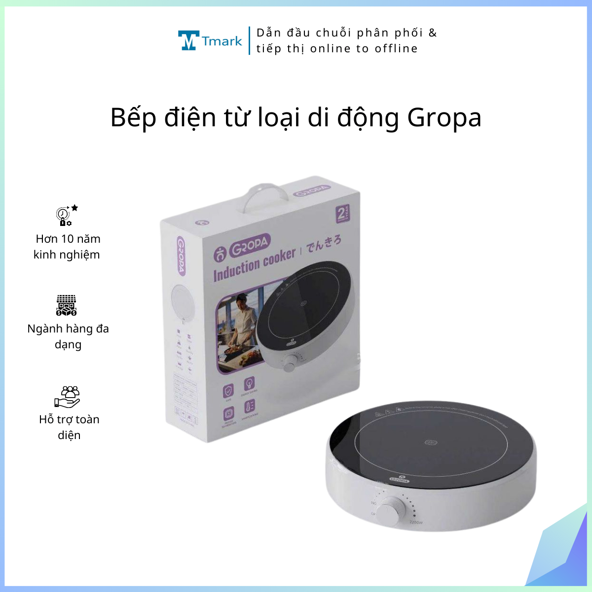20260103_HQEFHY6tSu Bếp điện từ loại di động Gropa (kiện 10c) - Ảnh 1