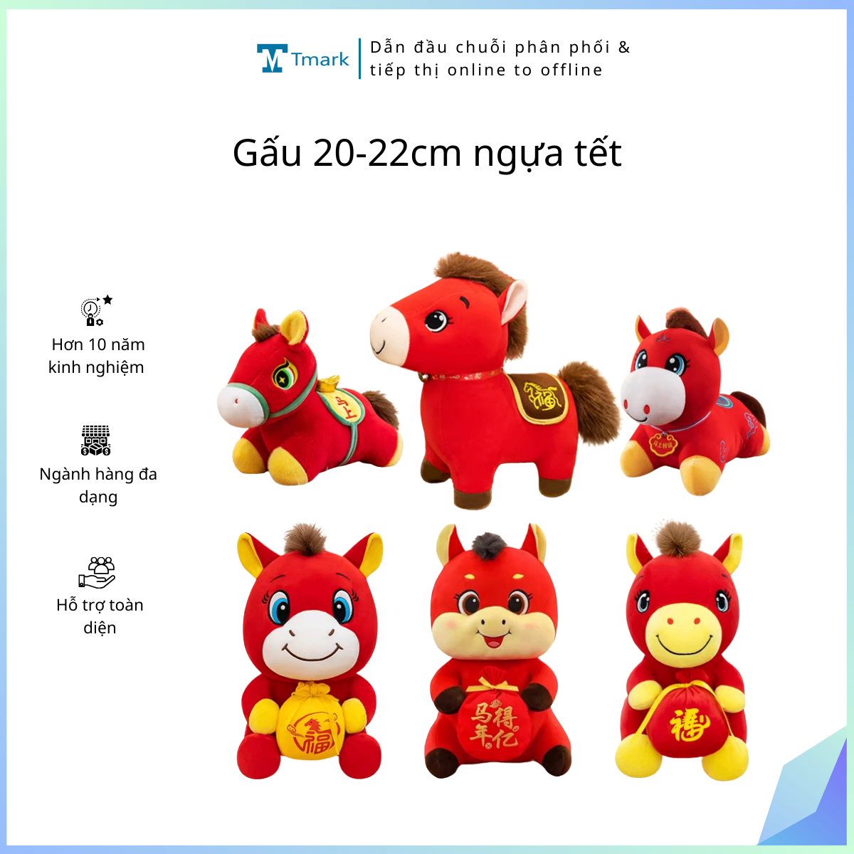 20260103_r7OpcDacXa Gấu 20-22cm ngựa tết (Kiện 100 con) - Ảnh 1