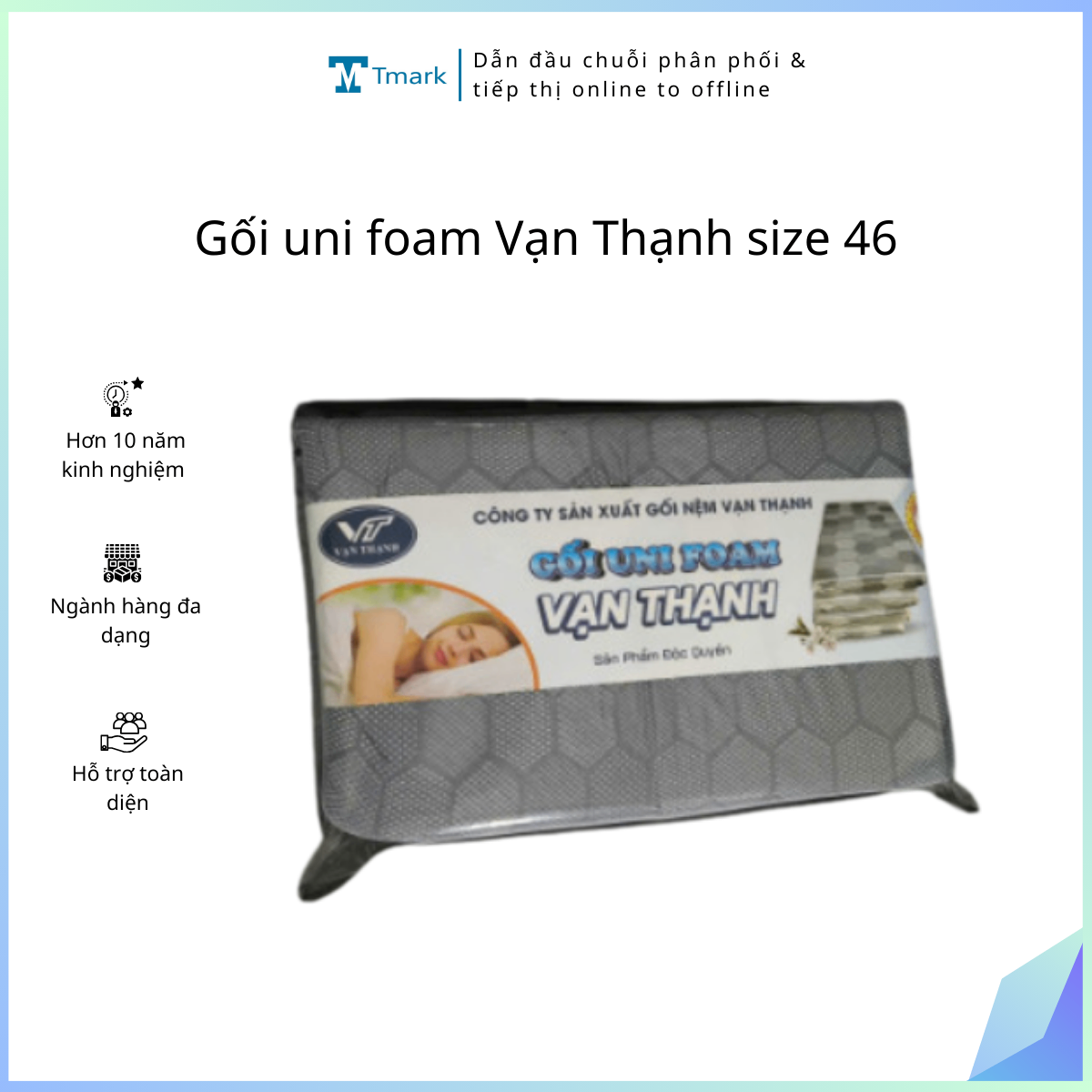 20260105_PbqHfxZmTz Gối uni foam Vạn Thạnh size 46 (Kiện 100 cái) - Ảnh 1