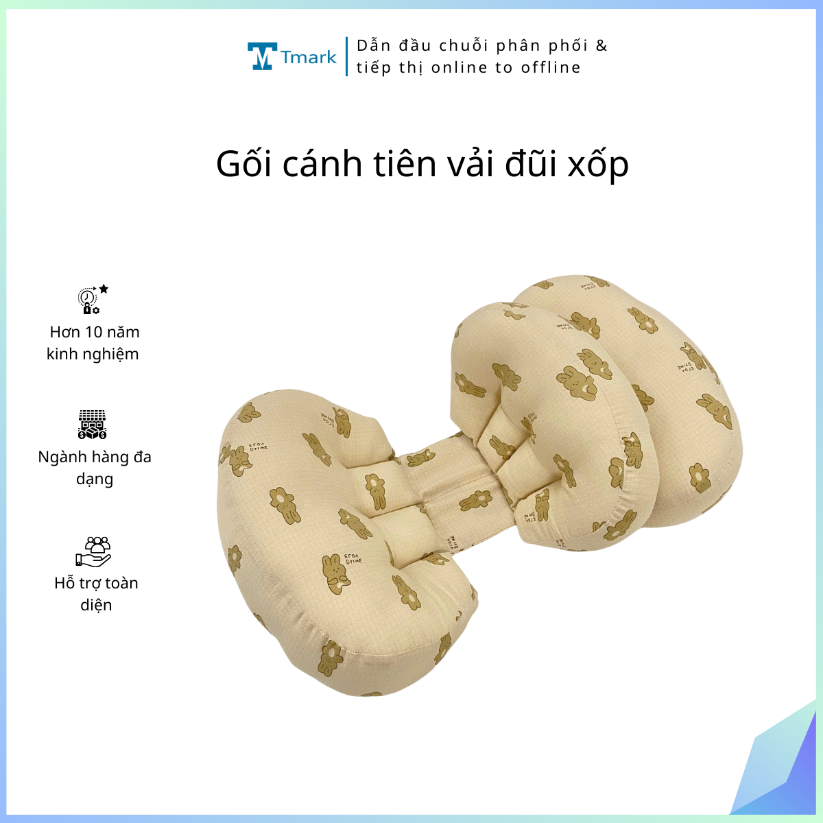 20260105_ocGFRx34CC Gối cánh tiên vải đũi xốp (kiện 25c) - Ảnh 1