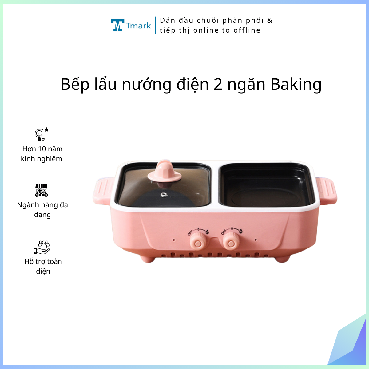 20260106_7pMwPBX9NH Bếp lẩu nướng điện 2 ngăn Baking (kiện 30 cái) - Ảnh 1