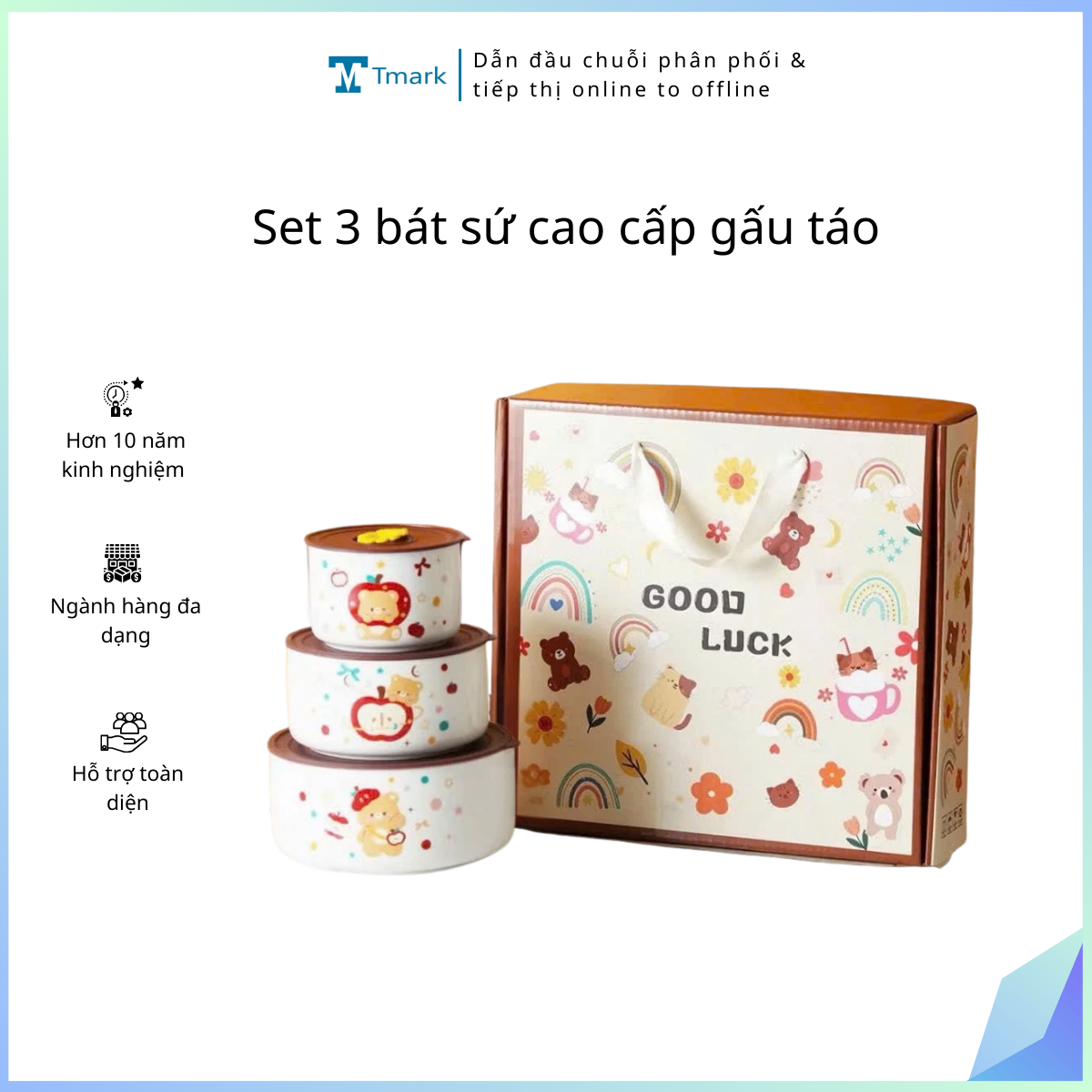 20260122_CEp4MGZmrG Set 3 bát sứ cao cấp gấu táo (Kiện 20 bộ) - Ảnh 1
