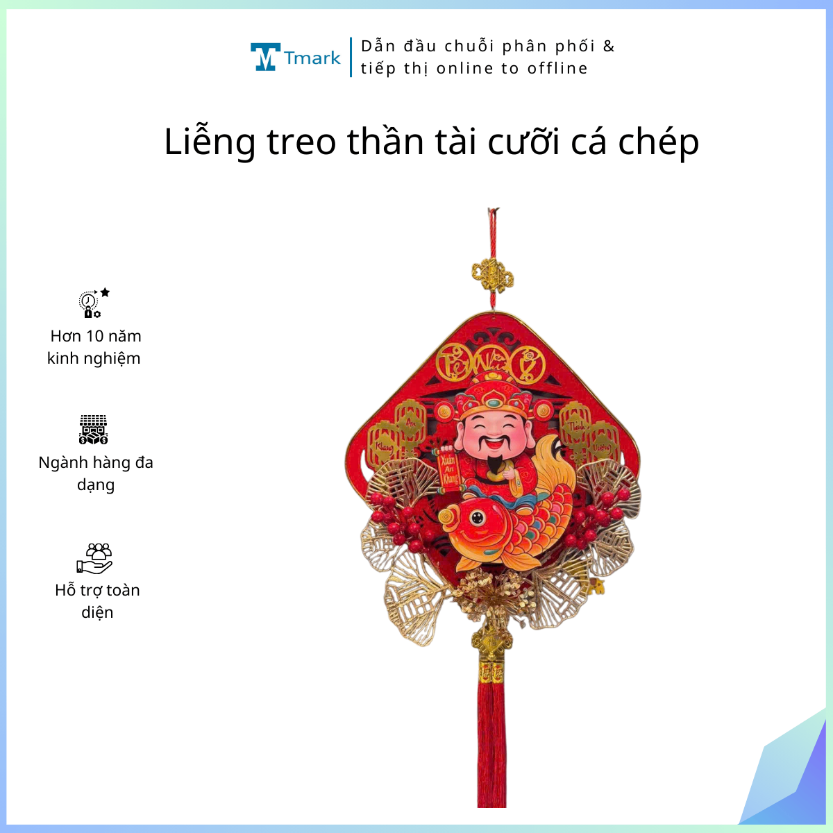 20260123_aoctGFy5dg Liễng treo thần tài cưỡi cá chép (Kiện 100 cái) - Ảnh 1