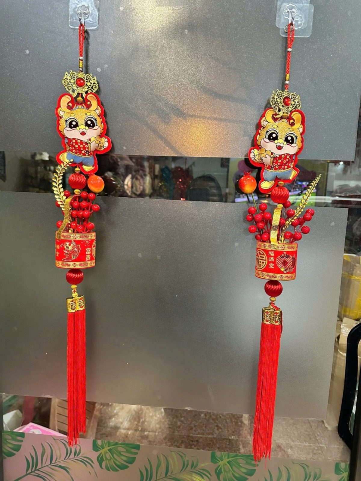 Set 2 dây treo trang trí tết hình ngựa (Kiện 100 set) - Ảnh 2