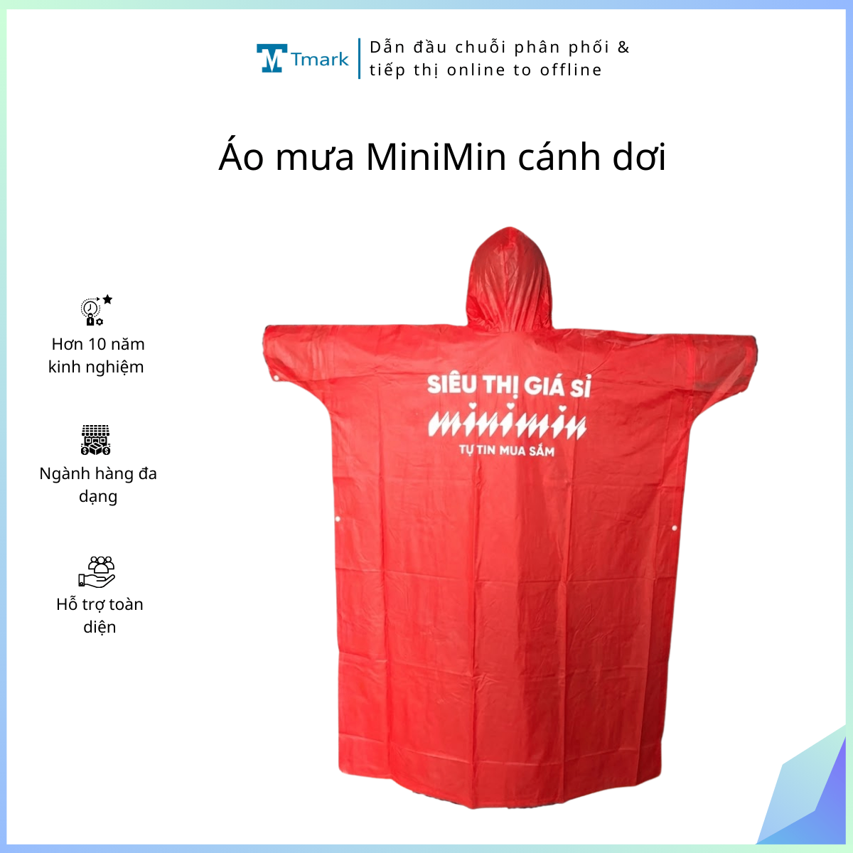 20260129_OUeMkJLnxj Áo mưa MiniMin cánh dơi Tmark (Kiện 100 cái) - Ảnh 1