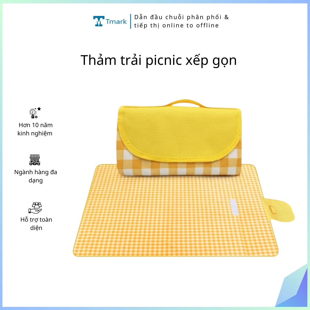 20260129_jt0htxzD5d Thảm trải picnic xếp gọn Tmark (Kiện 160 cái) - Ảnh 1