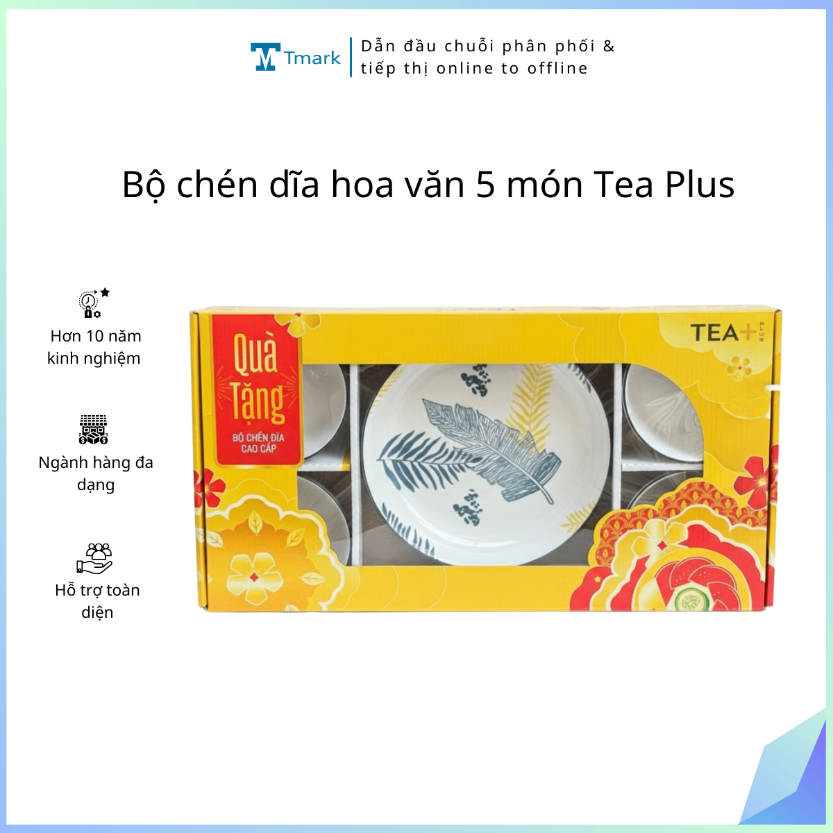 20260202_9R5JkFkjLU Bộ chén dĩa hoa văn 5 món HKM ( Kiện 12 bộ ) - Ảnh 1