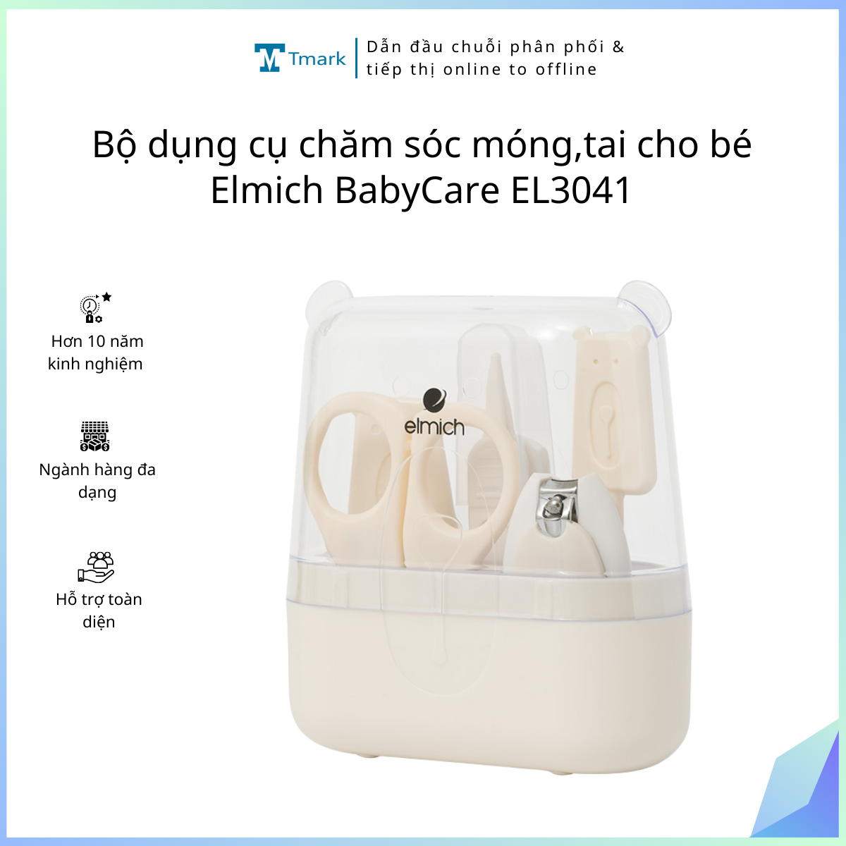 20260202_xDnwqyVLJB Bộ dụng cụ chăm sóc móng,tai cho bé Elmich BabyCare EL3041 ( Kiện 50 cái) - Ảnh 1
