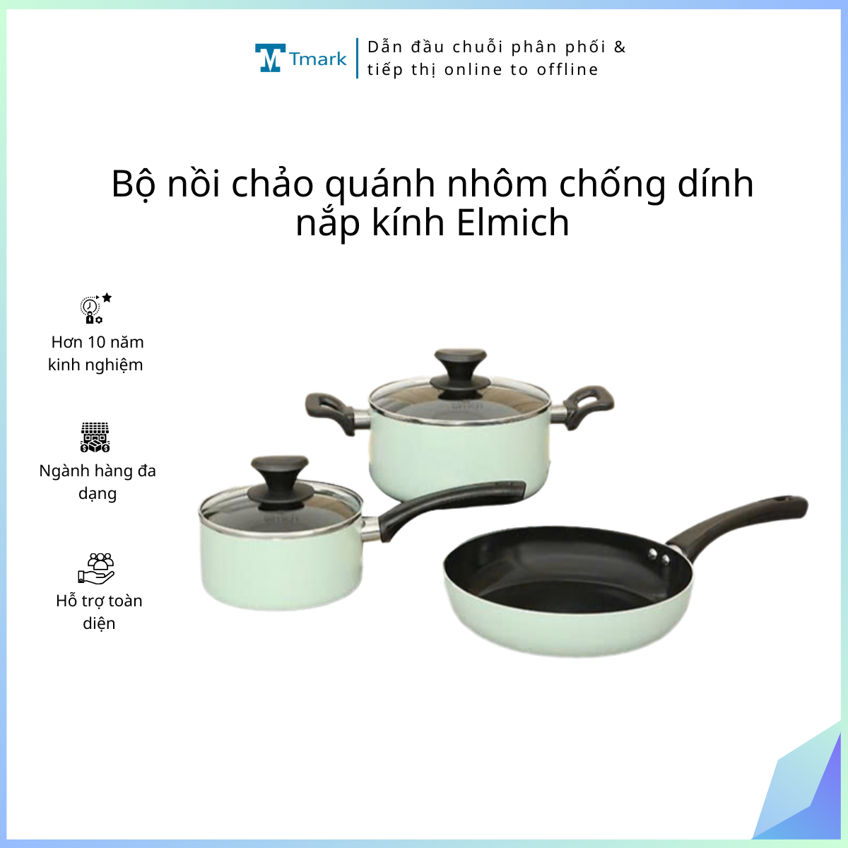 20260204_JPTS4J4xXm Bộ nồi chảo quánh nhôm chống dính nắp kính Elmich (Kiện 4 bộ) - Ảnh 1
