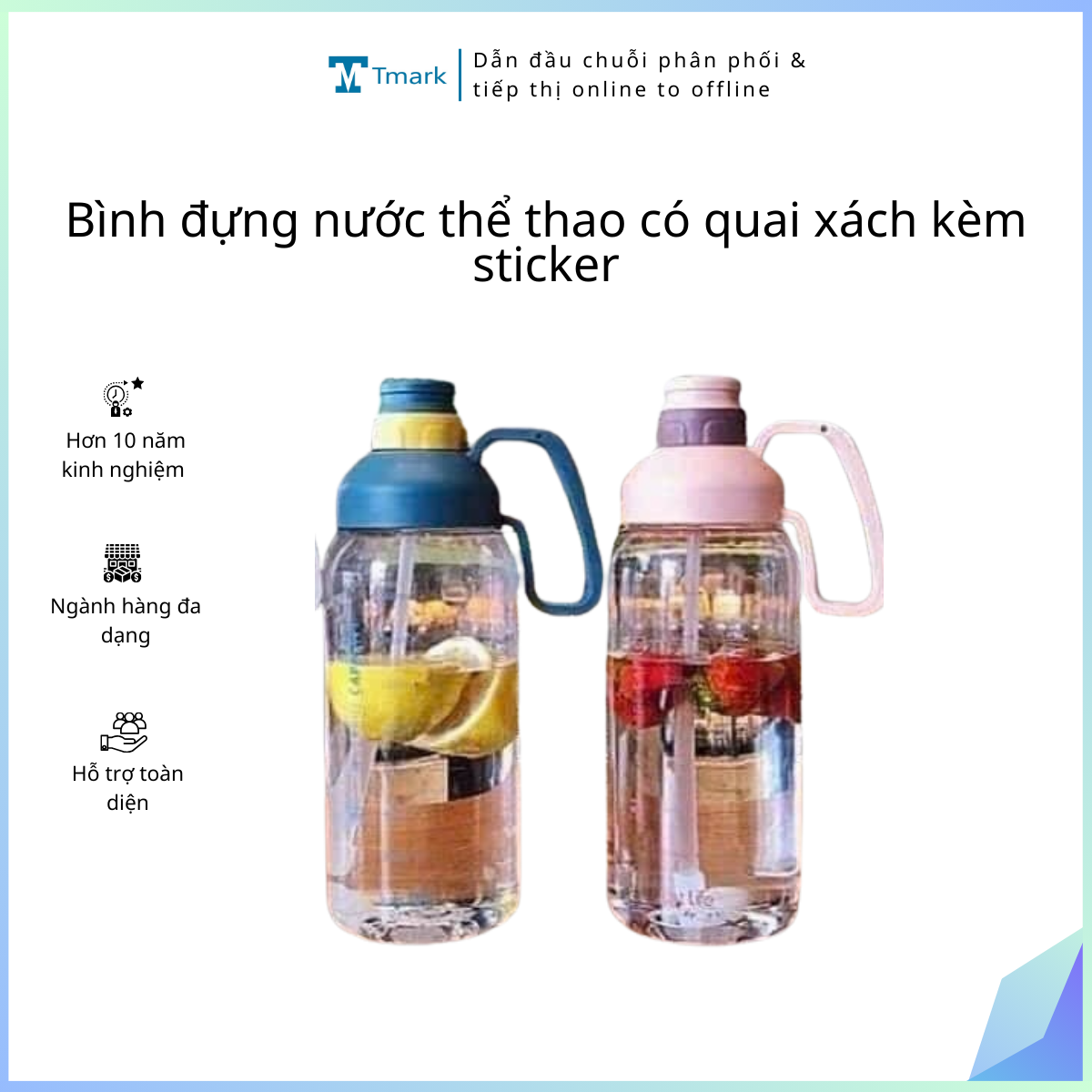 Binh-dung-nuoc-the-thao-co-quai-xach-kem-sticker-Kien-50-cai- Bình đựng nước thể thao có quai xách kèm sticker (Kiện 50 cái) - Ảnh 1