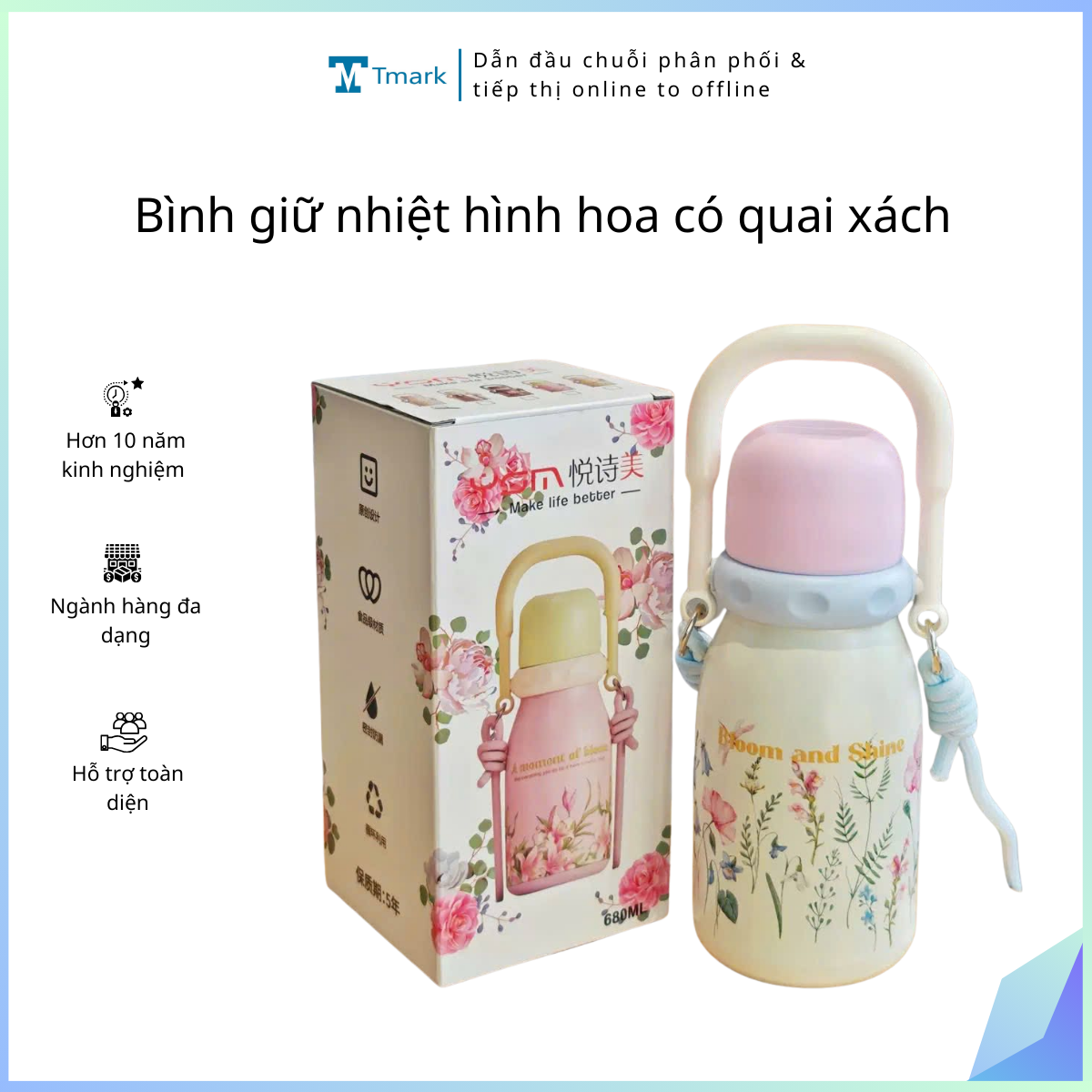 Binh-giu-nhiet-hinh-hoa-co-quai-xach-Kien-50-cai-1 Bình giữ nhiệt hình hoa có quai xách (Kiện 50 cái) - Ảnh 1