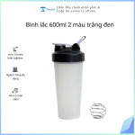 Bình lắc 600ml 2 màu trắng đen ( Kiện 200 )