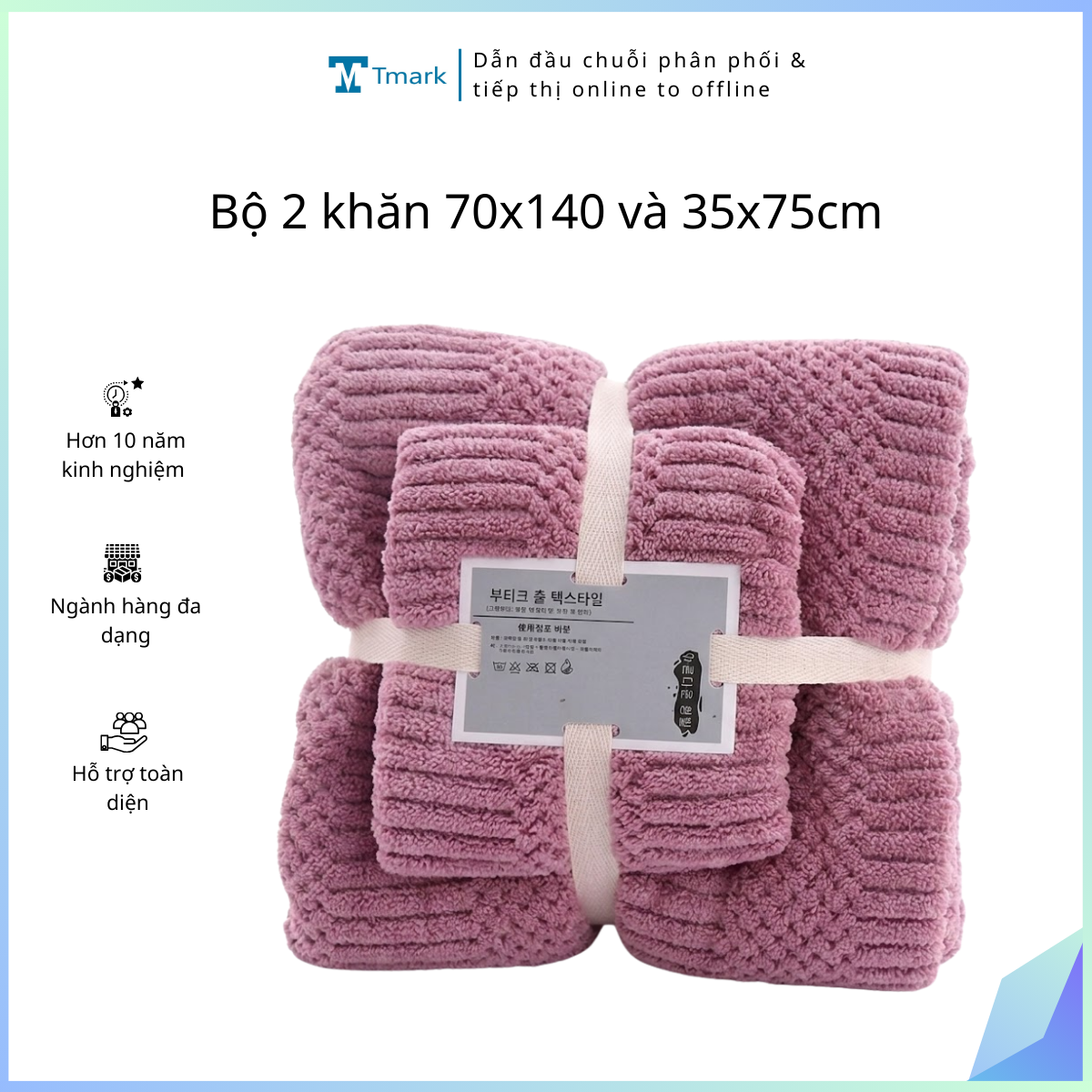 Bo-2-khan-70x140-va-35x75cm-Kien-200-bo- Bộ 2 khăn 70x140 và 35x75cm (Kiện 200 bộ) - Ảnh 1