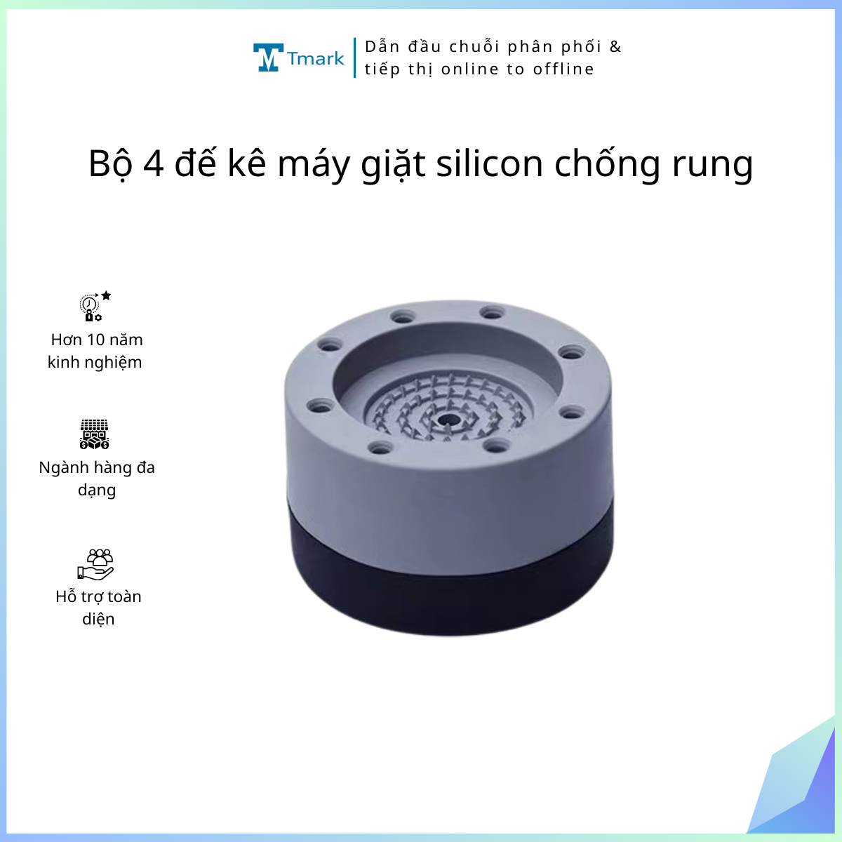 Bo-4-de-ke-may-giat-silicon-chong-rung-Tmark-mau-moi-Kien-30-Bo-_CRMGR Bộ 4 đế kê máy giặt silicon chống rung Tmark mẫu mới (Kiện 30 Bộ) - Ảnh 1