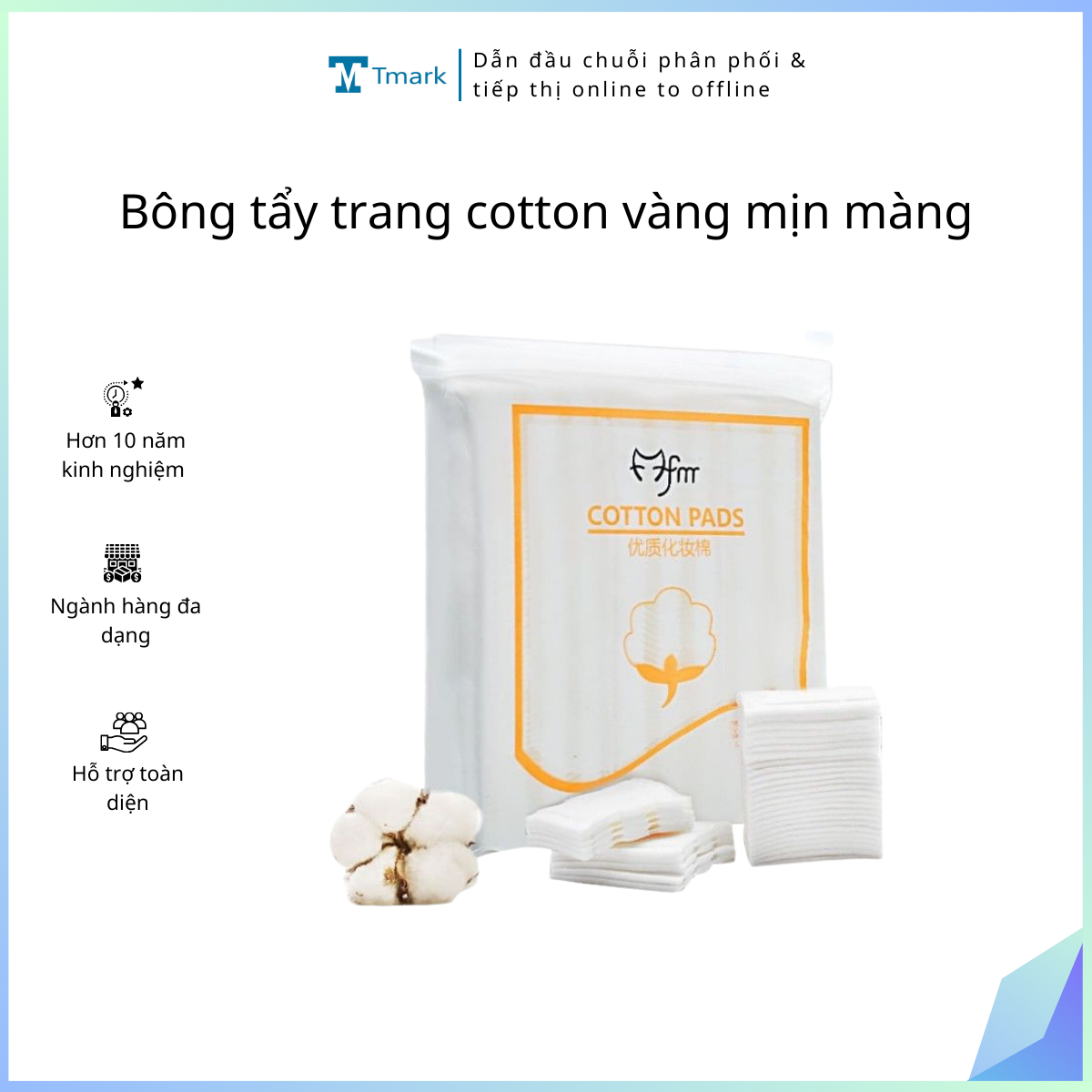 Bong-tay-trang-Tmark-cotton-vang-min-mang-khong-dau-rat-chinh-hang-200-222-mieng-Kien-132-goi-_BTTCOT220 Bông tẩy trang Tmark cotton vàng mịn màng, không đau rát chính hãng 200-222 miếng (Kiện 80 gói) - Ảnh 1