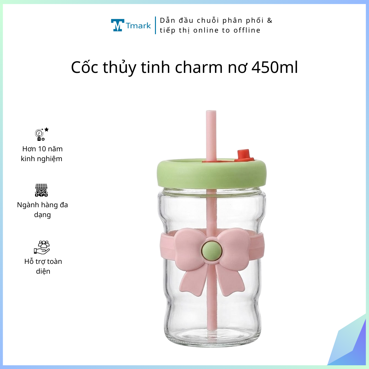 Coc-thuy-tinh-charm-no-450ml-Kien-68-chiec- Cốc thủy tinh charm nơ 450ml (Kiện 68 chiếc) - Ảnh 1