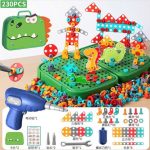 Bộ đồ chơi lắp ráp 230 khối xây dựng cho trẻ em Tmark
