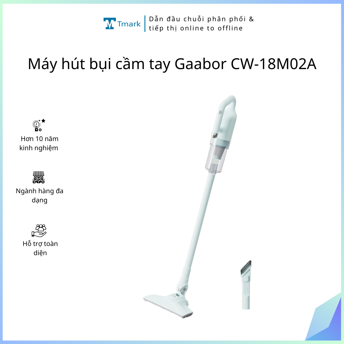 Gaabor-May-hut-bui-cam-tay-Gaabor-CW-18M02A Gaabor - Máy hút bụi cầm tay Gaabor CW-18M02A - Ảnh 1