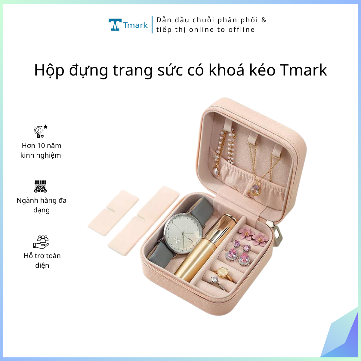 Hop-dung-trang-suc-co-khoa-keo-Tmark-Kien-100-cai- Hộp đựng trang sức có khoá kéo Tmark (Kiện 100 cái) - Ảnh 1