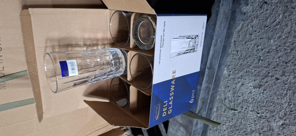 Inochi - Bộ 6 cốc thủy tinh Checked 280ml - Ảnh 3