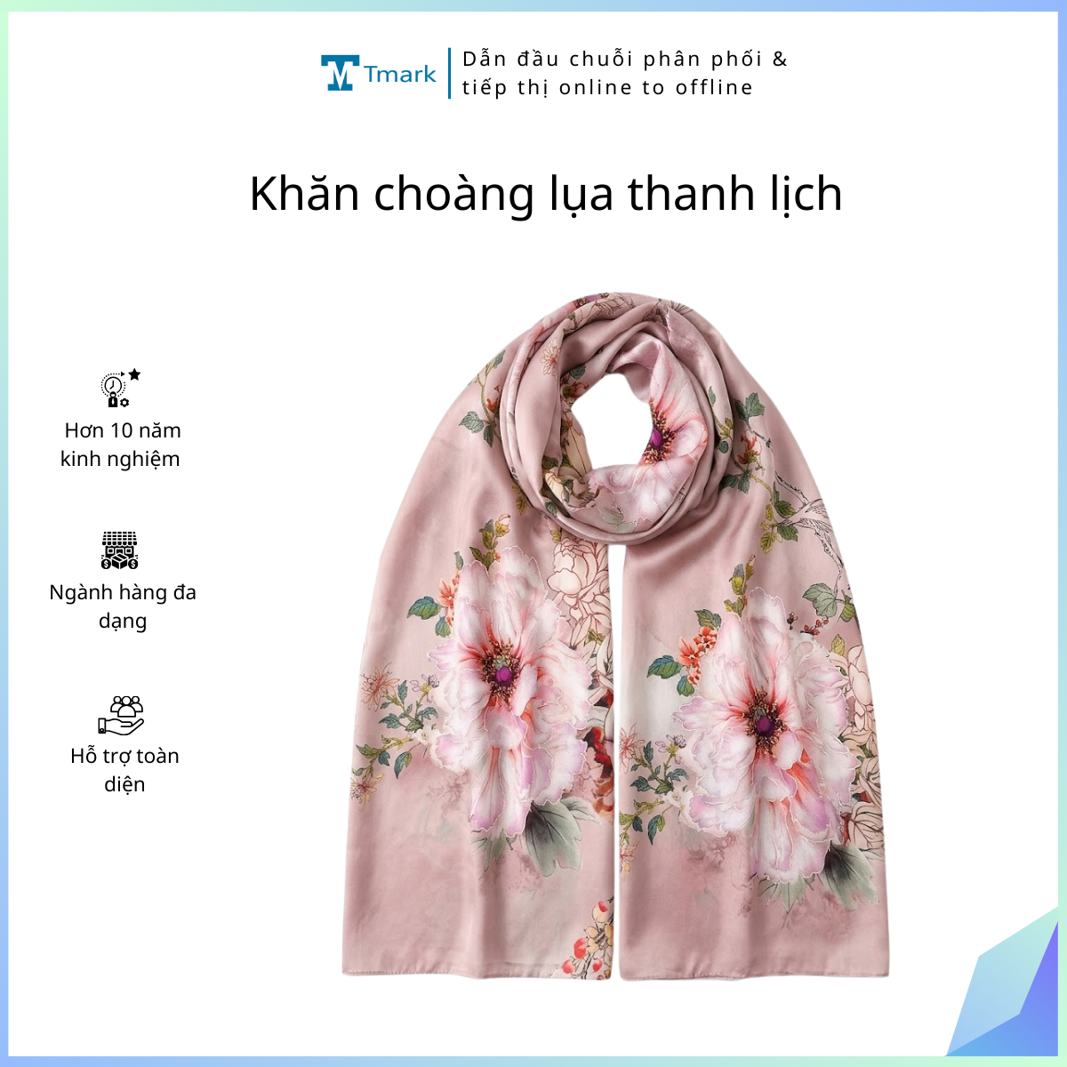 Khan-choang-lua-thanh-lich-Kien-20-cai- Khăn choàng lụa thanh lịch (Kiện 20 cái) - Ảnh 1
