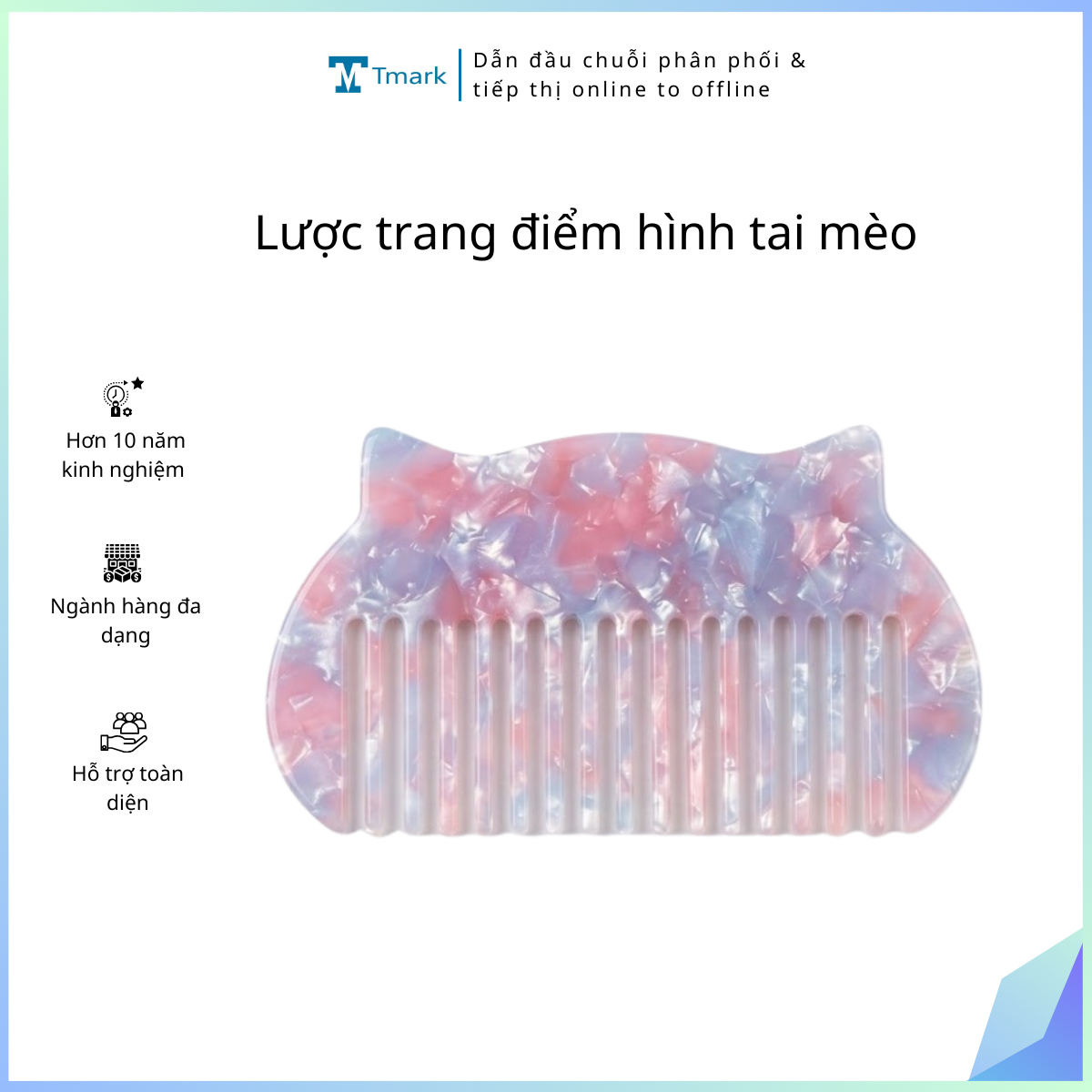 Luoc-trang-diem-hinh-tai-meo-lo-10-cai- Lược trang điểm hình tai mèo (lố 10 cái) - Ảnh 1