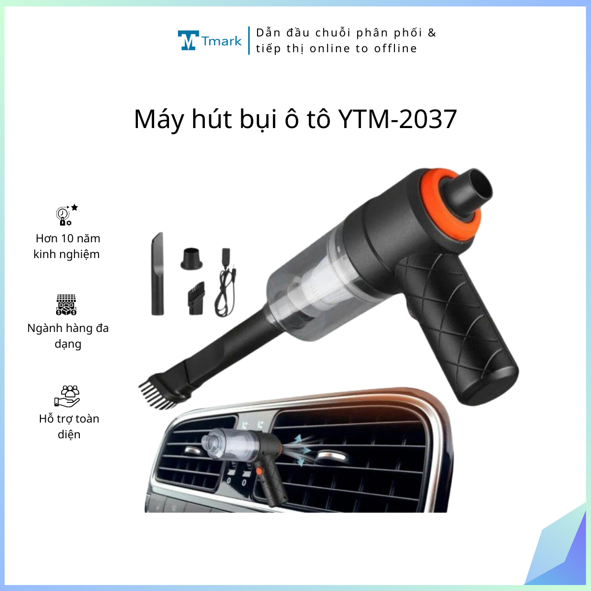 May-hut-bui-o-to-YTM-2037-Kien-100-cai- Máy hút bụi ô tô YTM-2037 (Kiện 100 cái) - Ảnh 1